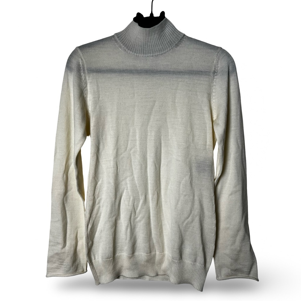 Undercover‎ Jun Takahashi Wool Mock Neck Sweater Cream Black Size 2